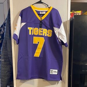 LAMAR JACKSON HIGH SCHOOL Purple & Yellow Tigers #7 mens Jersey
